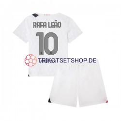AC Mailand Rafael Leao 10 2023-2024 Kinder Trikotset Auswärts Kurzarm