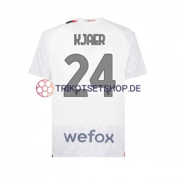 AC Mailand Simon Kjaer 24 2023-2024 Herren Trikot Auswärts Kurzarm