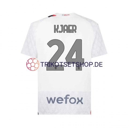AC Mailand Simon Kjaer 24 2023-2024 Herren Trikot Auswärts Kurzarm