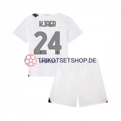 AC Mailand Simon Kjaer 24 2023-2024 Kinder Trikotset Auswärts Kurzarm