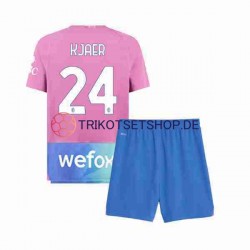 AC Mailand Simon Kjaer 24 2023-2024 Kinder Trikotset Ausweich Kurzarm