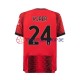 AC Mailand Simon Kjaer 24 2023-2024 Herren Trikot Heim Kurzarm