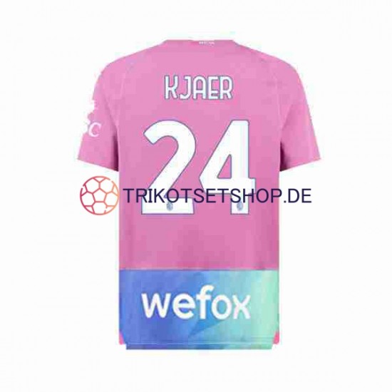 AC Mailand Simon Kjaer 24 2023-2024 Herren Trikot Ausweich Kurzarm