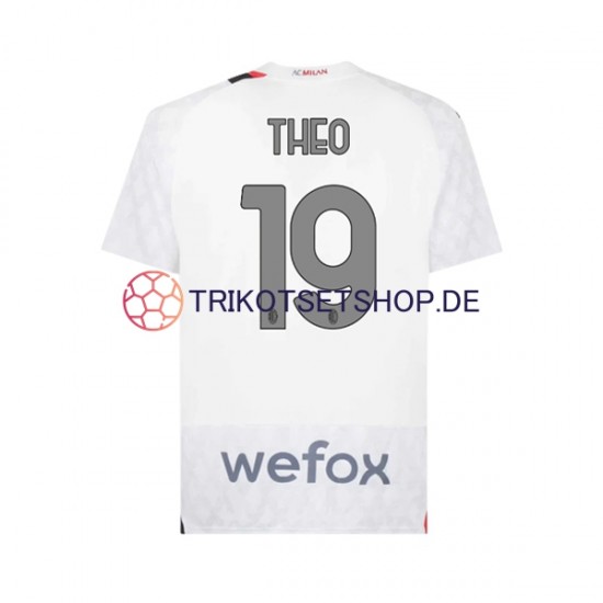 AC Mailand Theo 19 2023-2024 Herren Trikot Auswärts Kurzarm