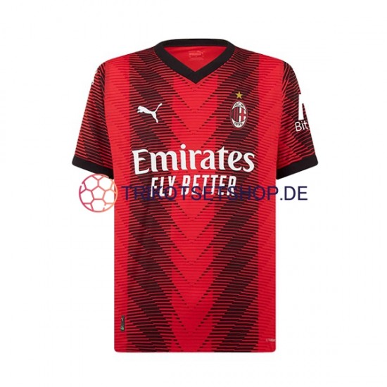 AC Mailand Theo Hernandez 19 2023-2024 Kinder Trikotset Heim Kurzarm