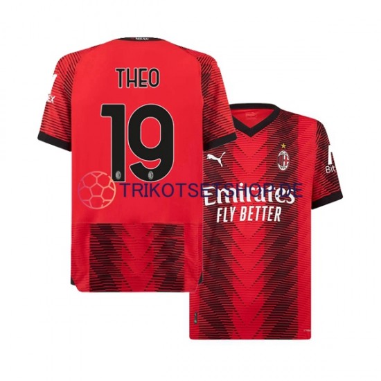 AC Mailand Theo Hernandez 19 2023-2024 Herren Trikot Heim Kurzarm