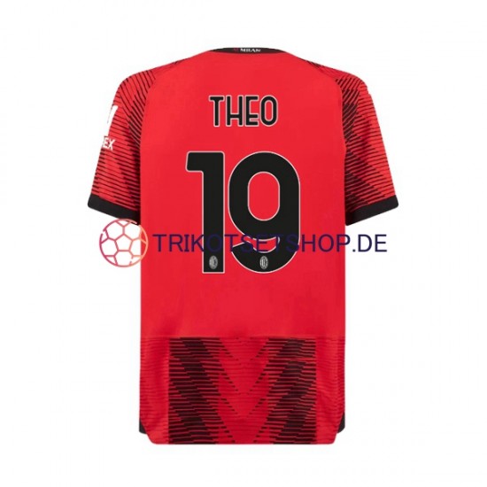 AC Mailand Theo Hernandez 19 2023-2024 Herren Trikot Heim Kurzarm