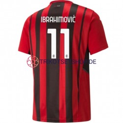 AC Mailand Zlatan Ibrahimovic 11 2021-2022 Herren Trikot Heim Kurzarm