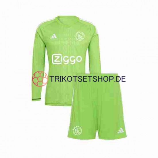 Ajax Amsterdam 2023-2024 Torwart Kinder Trikotset Heim Langarm