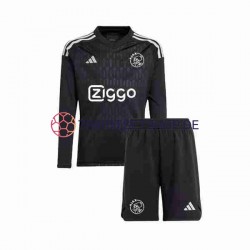 Ajax Amsterdam 2023-2024 Torwart Kinder Trikotset Ausweich Langarm