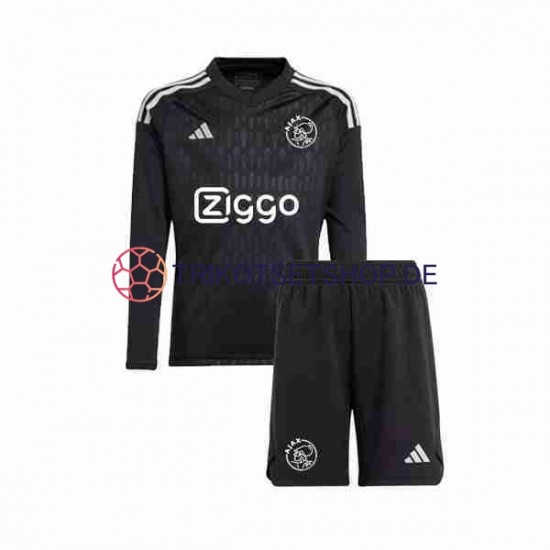 Ajax Amsterdam 2023-2024 Torwart Kinder Trikotset Ausweich Langarm