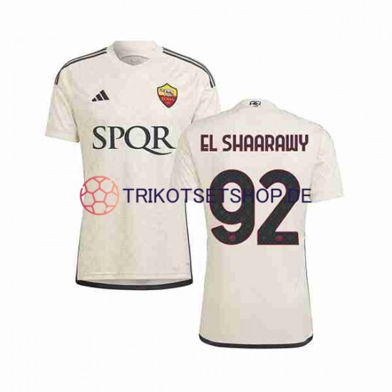 AS Rom El Shaarawy 92 2023-2024 Herren Trikot Auswärts Kurzarm