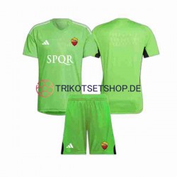 AS Rom 2023-2024 Torwart Kinder Trikotset Auswärts Kurzarm