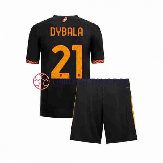 AS Rom Paulo Dybala 21 2023-2024 Kinder Trikotset Ausweich Kurzarm