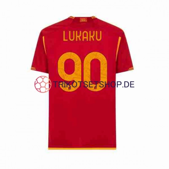 AS Rom Romelu Lukaku 90 2023-2024 Herren Trikot Heim Kurzarm
