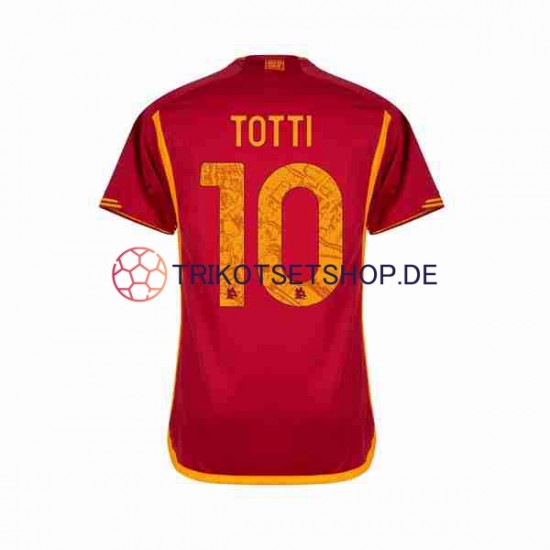 AS Rom Totti 10 2023-2024 Herren Trikot Heim Kurzarm