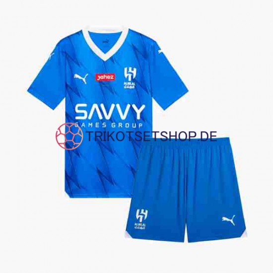 Al Hilal 2023-2024 Kinder Trikotset Heim Kurzarm