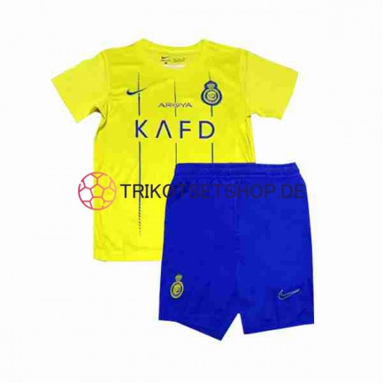 Al-Nassr 2023-2024 Kinder Trikotset Heim Kurzarm
