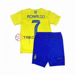 Al-Nassr Ronaldo 7 2023-2024 Kinder Trikotset Heim Kurzarm