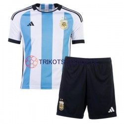 Argentinien World Cup 2022 Kinder Trikotset Heim Kurzarm