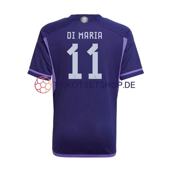 Argentinien Di Maria 11 World Cup 2022 Herren Trikot Auswärts Kurzarm