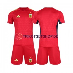 Argentinien World Cup 2022 Torwart Kinder Trikotset Auswärts Kurzarm