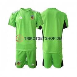 Argentinien World Cup 2022 Torwart Kinder Trikotset Heim Kurzarm