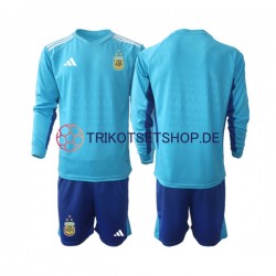 Argentinien 2023 Torwart Kinder Trikotset Ausweich Langarm