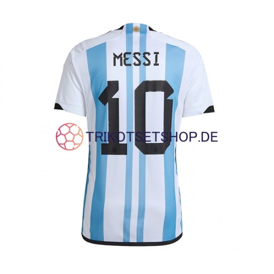 Argentinien Lionel Messi 10 World Cup 2022 Herren Trikot Heim Kurzarm