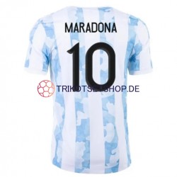 Argentinien Maradona 10 2021 Herren Trikot Heim Kurzarm