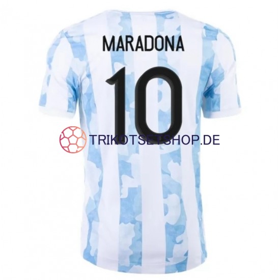 Argentinien Maradona 10 2021 Herren Trikot Heim Kurzarm