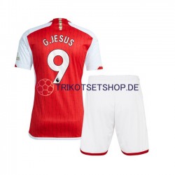 Arsenal Gabriel Jesus 9 2023-2024 Kinder Trikotset Heim Kurzarm