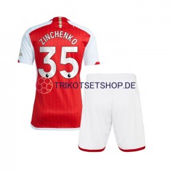 Arsenal Oleksandr Zinchenko 35 2023-2024 Kinder Trikotset Heim Kurzarm