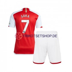 Arsenal Saka 7 2023-2024 Kinder Trikotset Heim Kurzarm