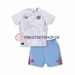 Aston Villa 2023-2024 Kinder Trikotset Auswärts Kurzarm