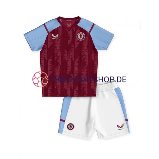 Aston Villa 2023-2024 Kinder Trikotset Heim Kurzarm
