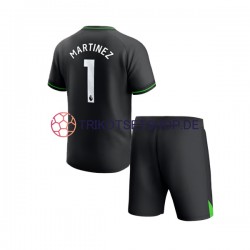 Aston Villa Emiliano Martinez 1 2023-2024 Torwart Kinder Trikotset Heim Kurzarm