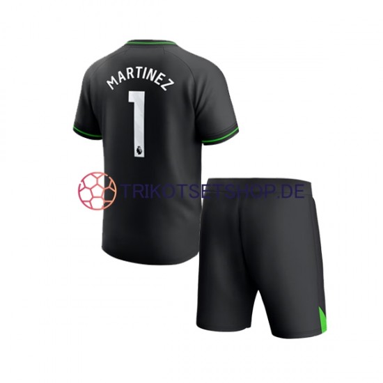 Aston Villa Emiliano Martinez 1 2023-2024 Torwart Kinder Trikotset Heim Kurzarm