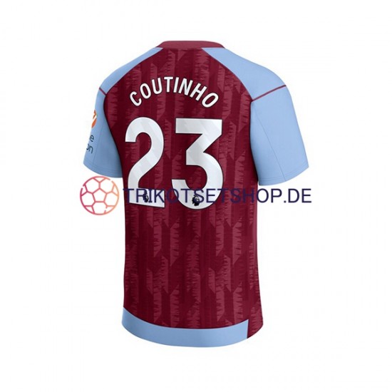 Aston Villa Philippe Coutinho 23 2023-2024 Herren Trikot Heim Kurzarm
