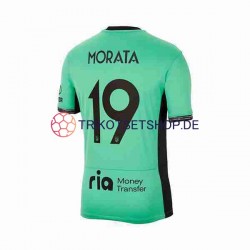 Atlético Madrid Alvaro Morata 19 2023-2024 Herren Trikot Ausweich Kurzarm