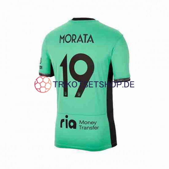 Atlético Madrid Alvaro Morata 19 2023-2024 Herren Trikot Ausweich Kurzarm