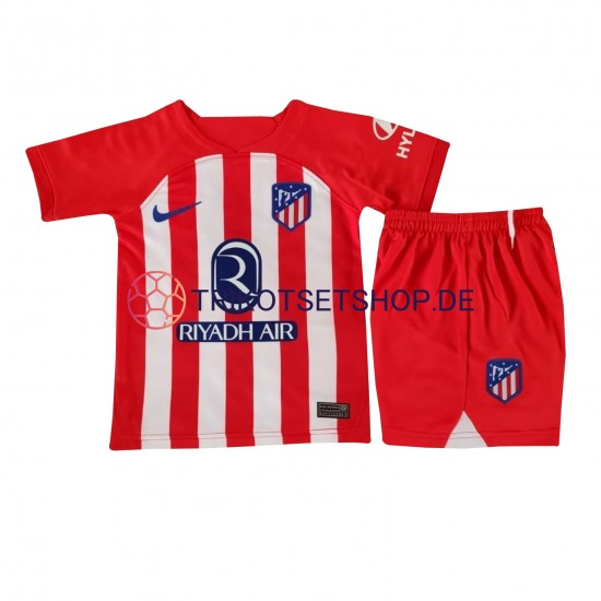 Atlético Madrid 2023-2024 Kinder Trikotset Heim Kurzarm