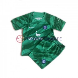 Atlético Madrid 2023-2024 Torwart Kinder Trikotset Auswärts Kurzarm