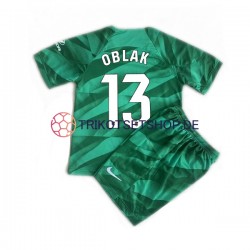 Atlético Madrid Jan Oblak 13 2023-2024 Torwart Kinder Trikotset Auswärts Kurzarm