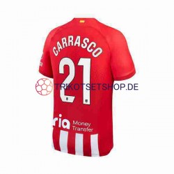 Atlético Madrid Yannick Carrasco 21 2023-2024 Herren Trikot Heim Kurzarm