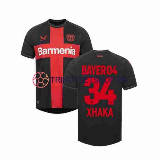 Bayer 04 Leverkusen Granit Xhaka 34 2023-2024 Herren Trikot Heim Kurzarm