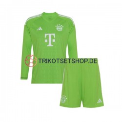 FC Bayern München 2023-2024 Torwart Kinder Trikotset Auswärts Langarm