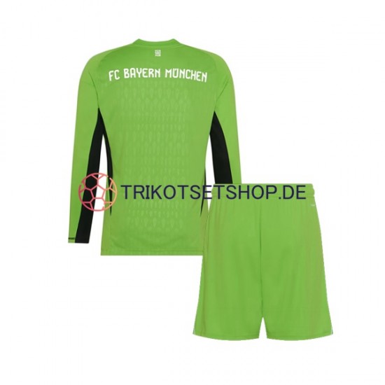 FC Bayern München 2023-2024 Torwart Kinder Trikotset Auswärts Langarm