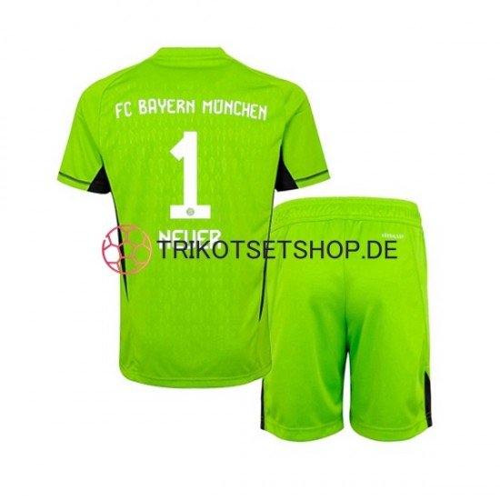 FC Bayern München Manuel Neuer 1 2023-2024 Torwart Kinder Trikotset Auswärts Kurzarm
