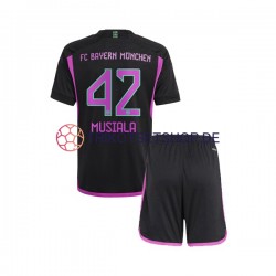 FC Bayern München Jamal Musiala 42 2023-2024 Kinder Trikotset Auswärts Kurzarm
